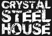 Crystal Steel House in Crystal Falls Michigan simple logo