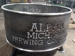 Alpha Michigan Brewing Company fire ring